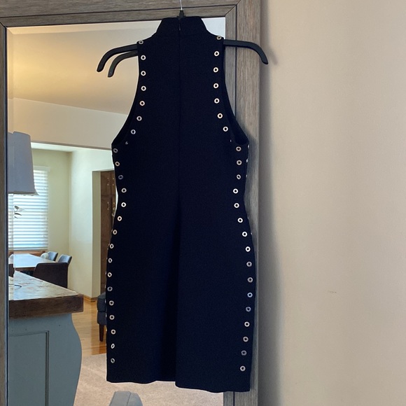 Cinq A Sept, 4, Ava mini dress, grommet lined, high neck, perfect & NWOT!! - Picture 6 of 12